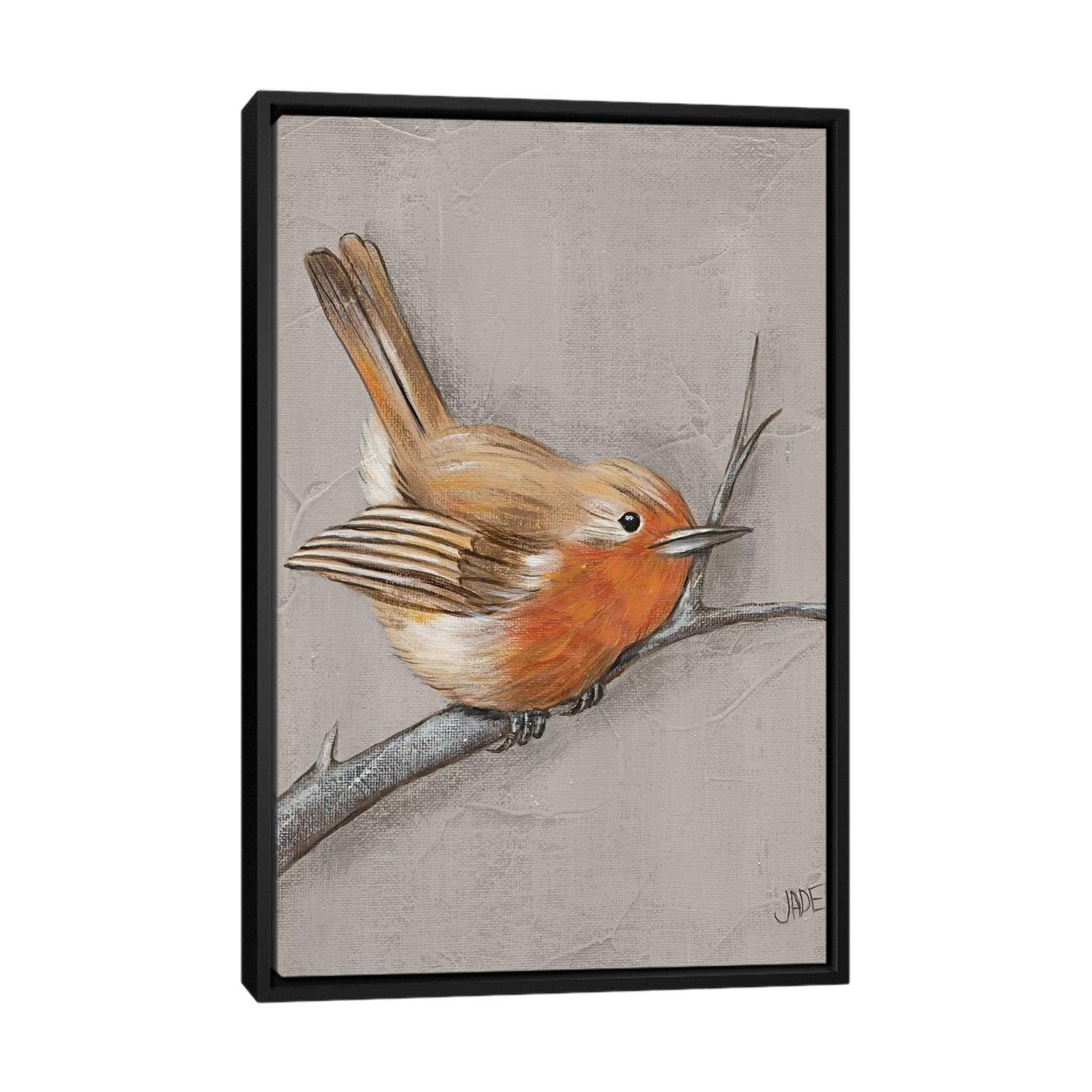 iCanvas "Winter Bird II" by Jade Reynolds Framed Canvas Print Bed Bath & Beyond 36606036